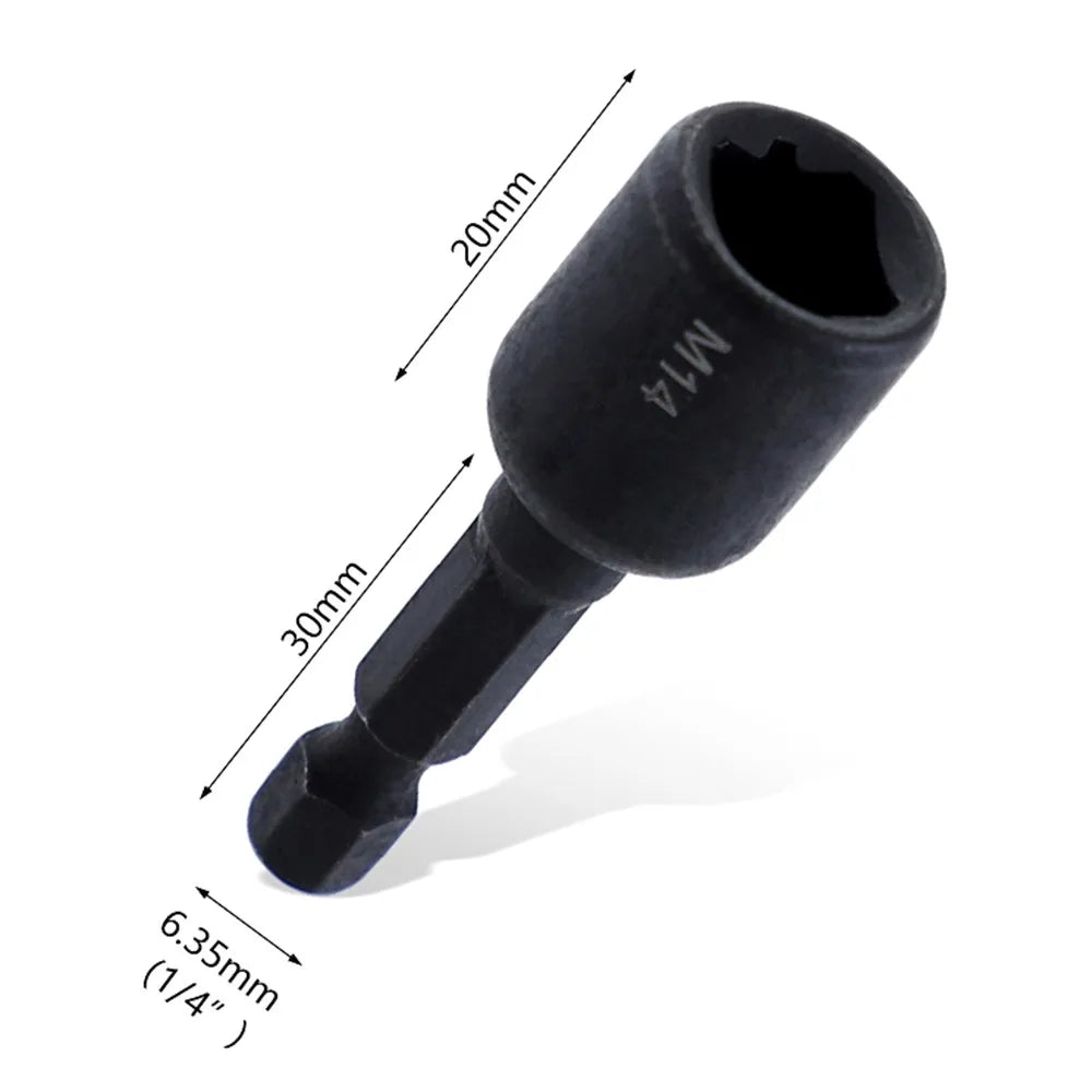 M4-M14 plus ferme vis robinet douille adaptateur support barre d'extension 1/4 pouces tige hexagonale Double tête Suqare robinet morrer douilles adaptateurs